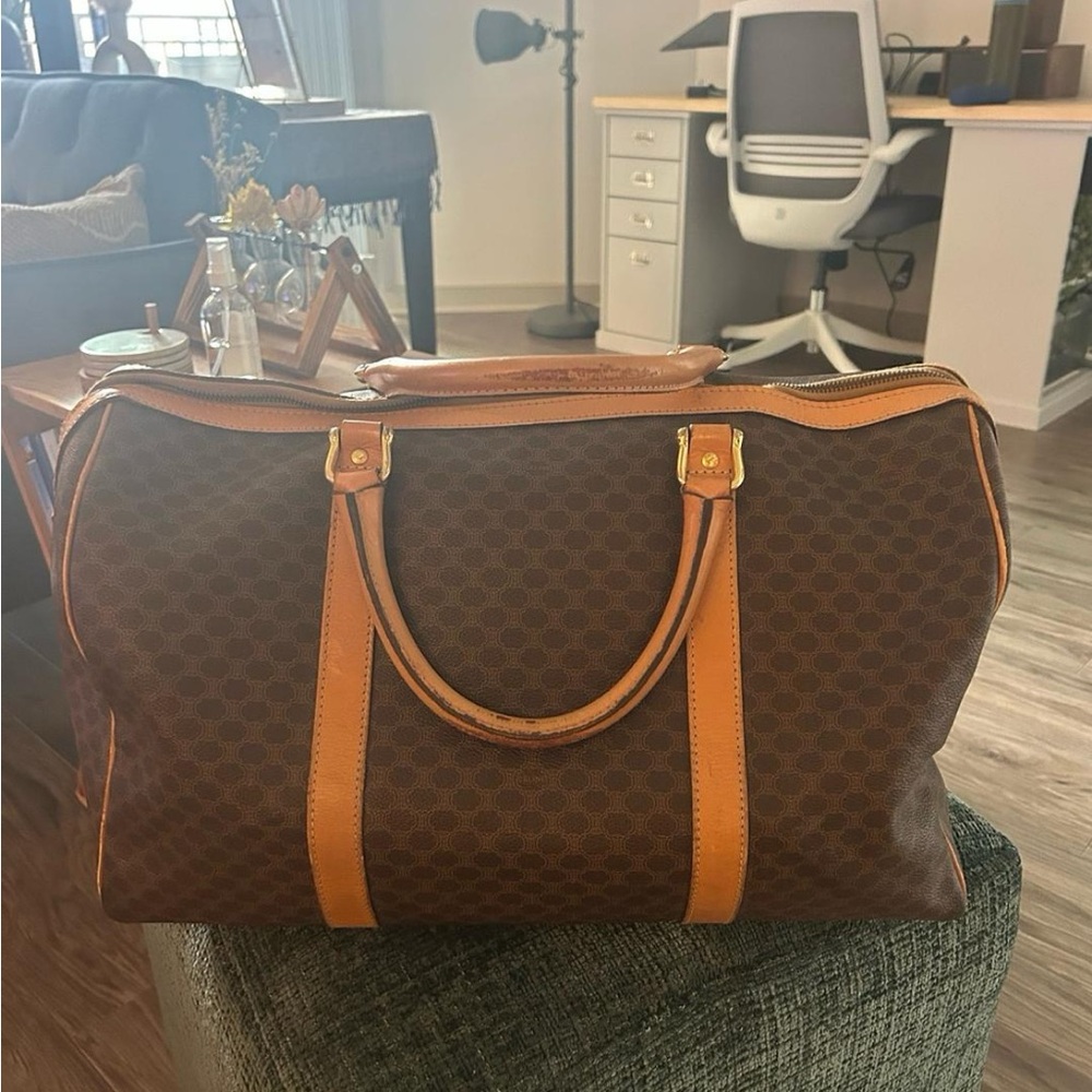Celine Macadam Boston-Style Duffle Bag